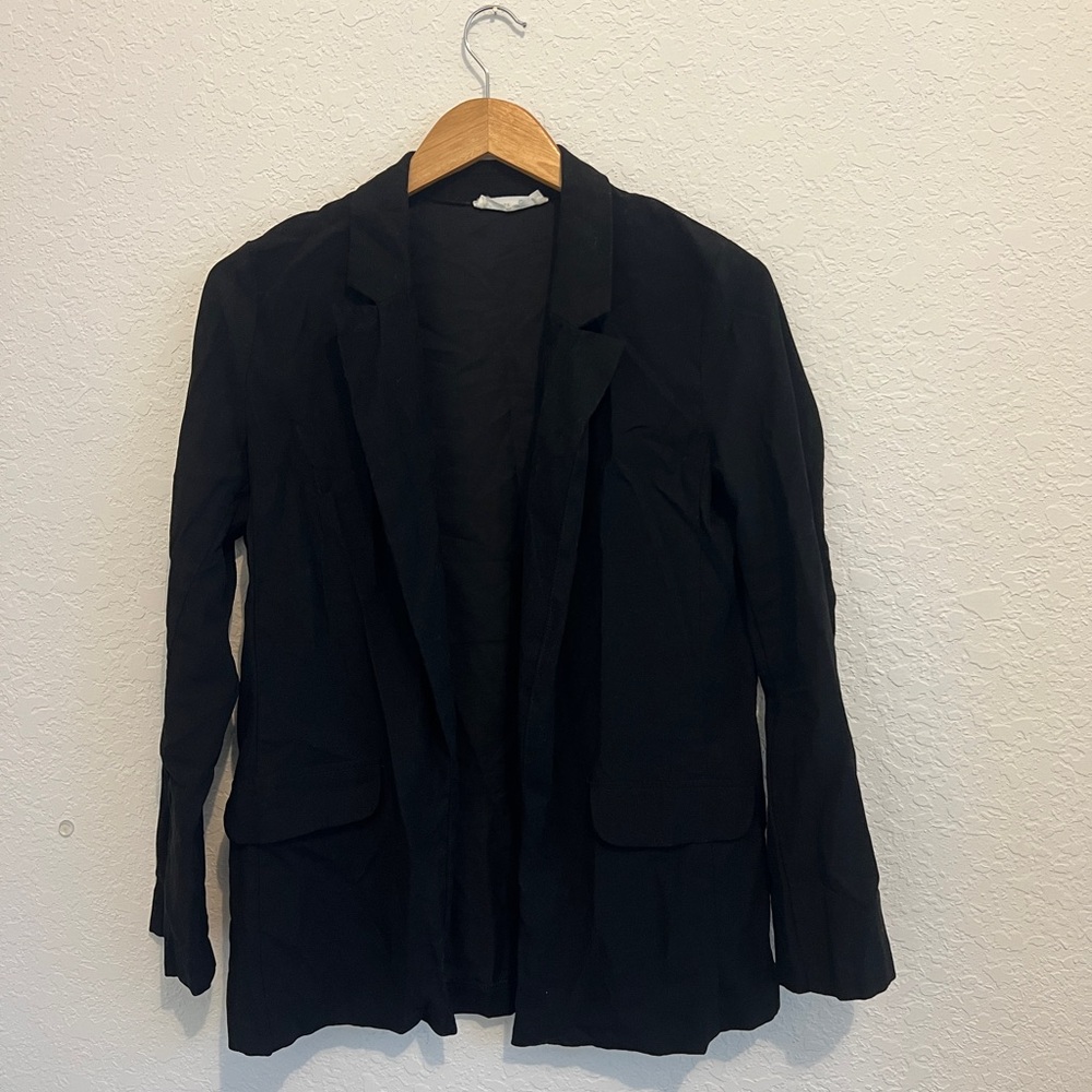 Primark Black Open Blazer with Flap Pockets